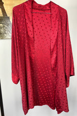 Red Vintage Kimono Robe