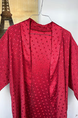 Red Vintage Kimono Robe